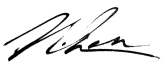 Nick Chen signature